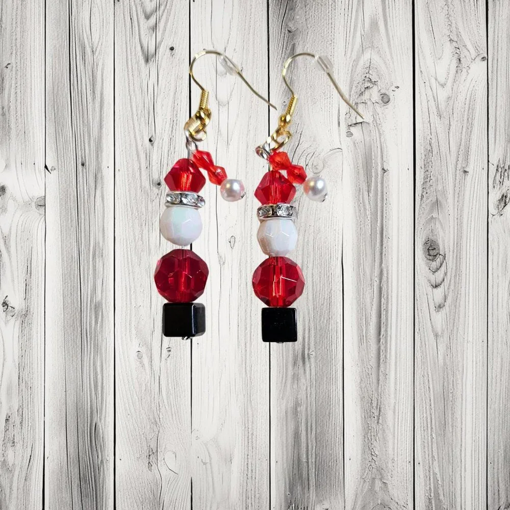 Santa earrings - Picture 3 of 3